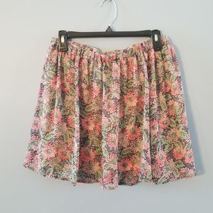 Mimi Chica Floral circle skirt